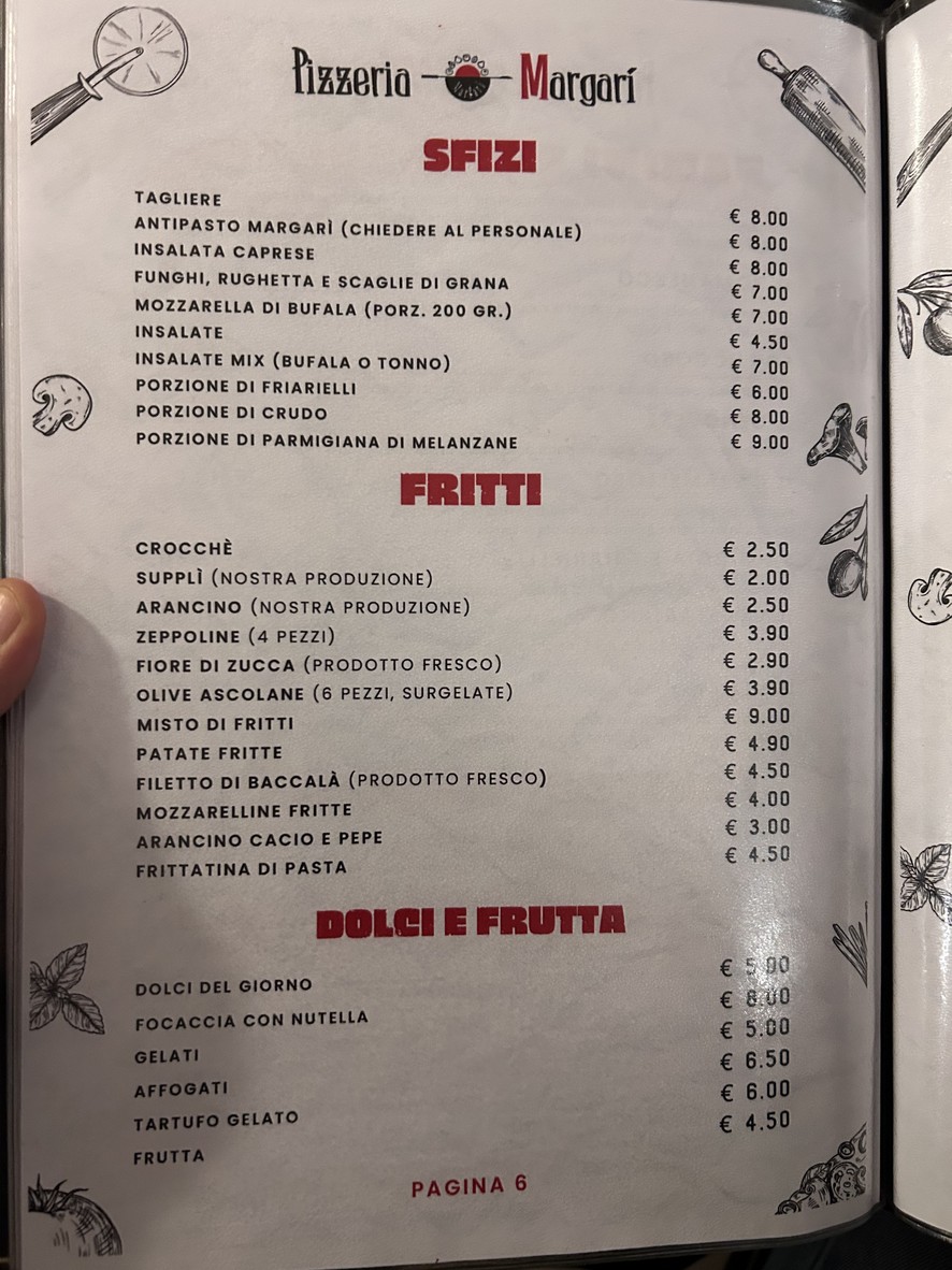 Margarì menu 6