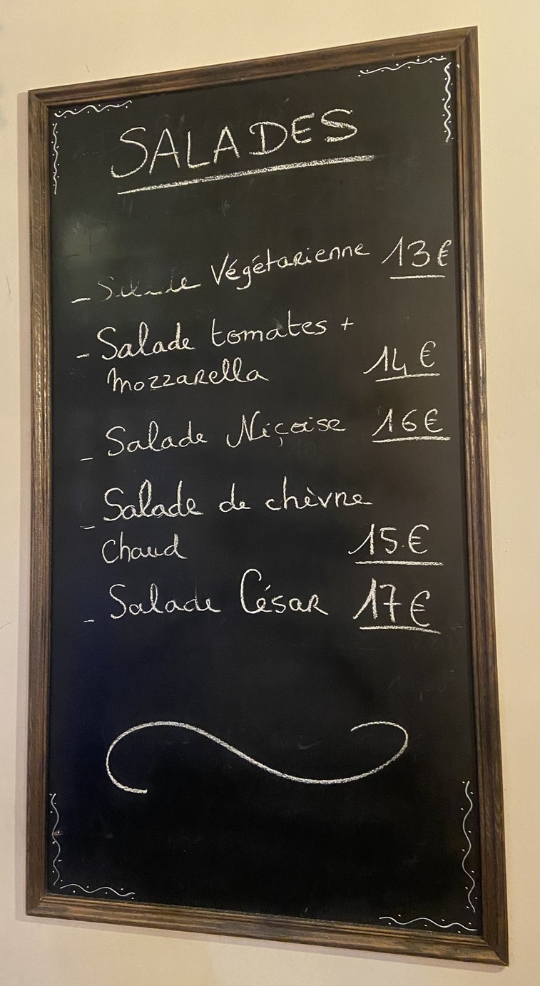 Le 143 Nord menu 3