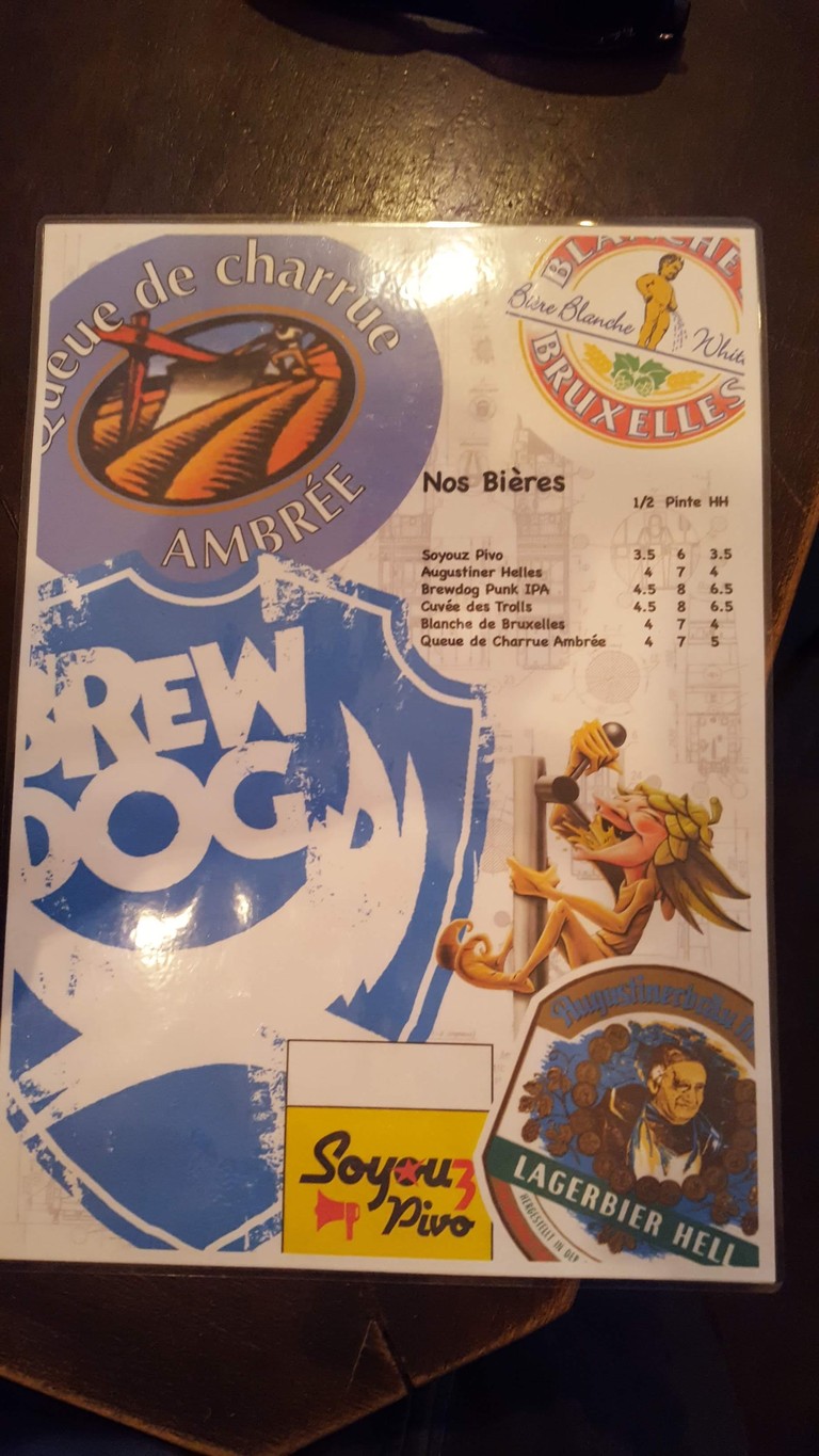 Soyouz menu 2