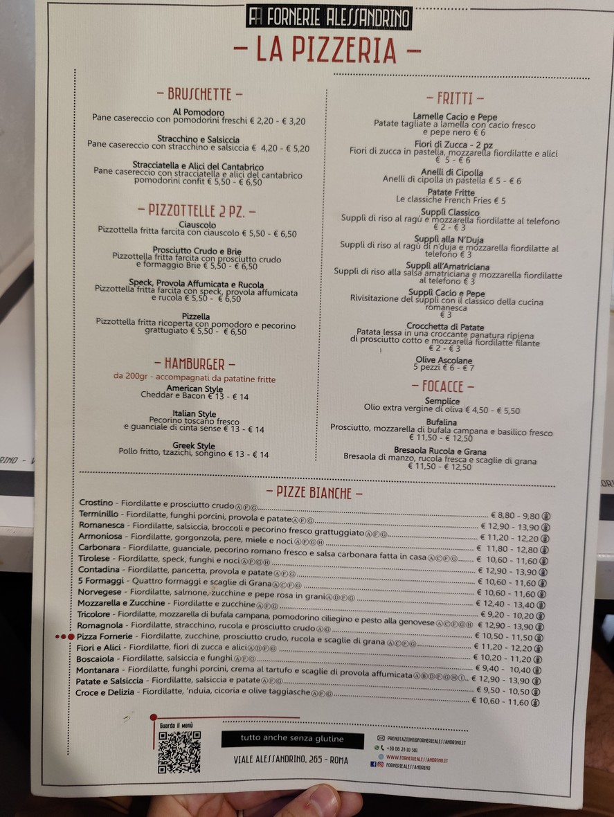 Fornerie Alessandrino menu 6
