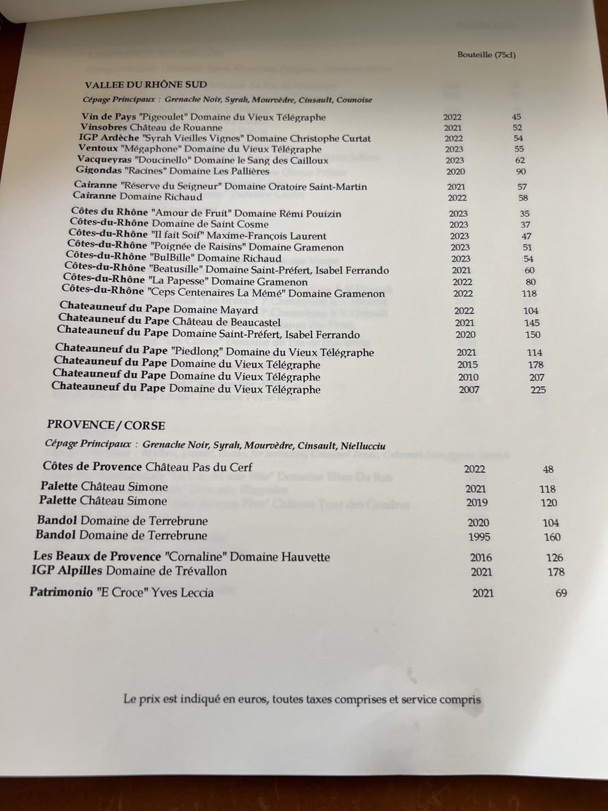 Baca'v menu 2