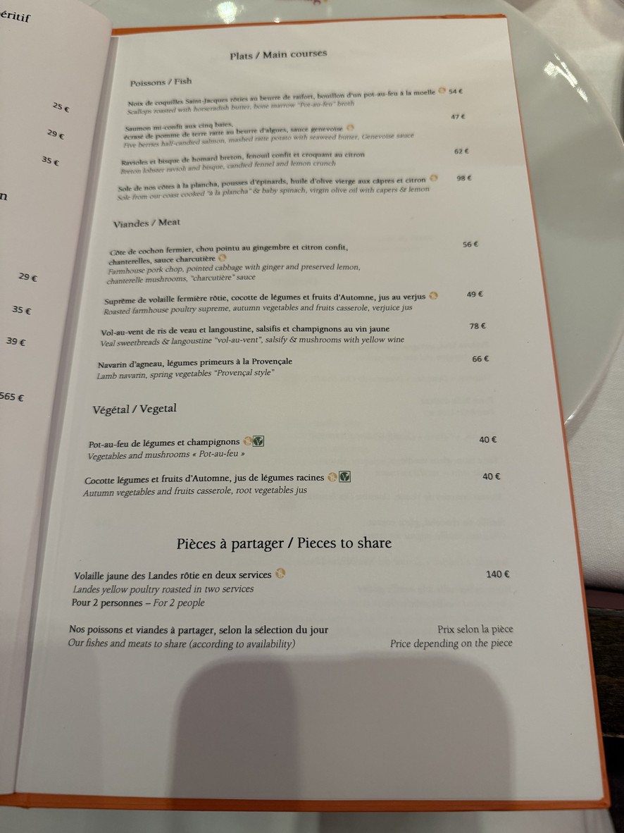 114 Faubourg menu 3