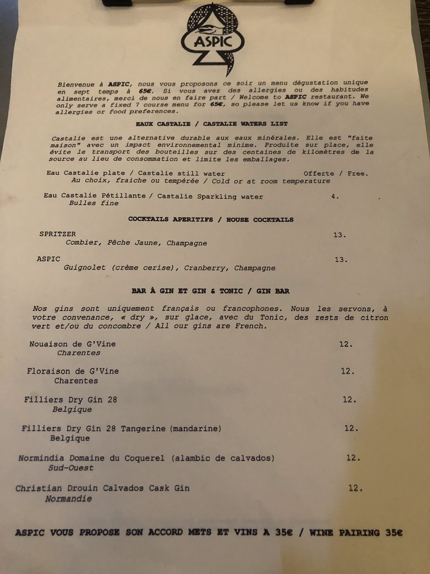 ASPIC menu 4