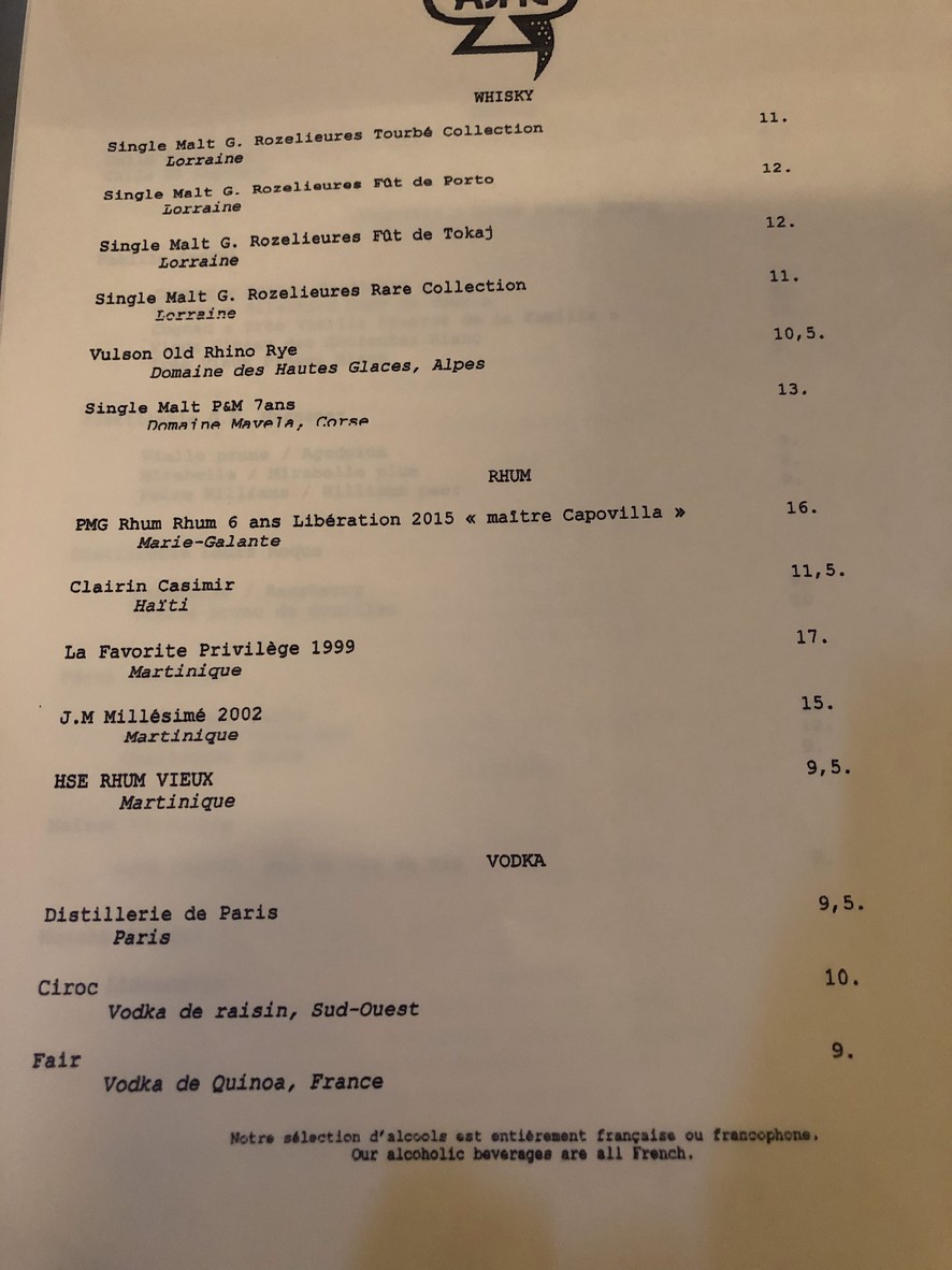 ASPIC menu 6