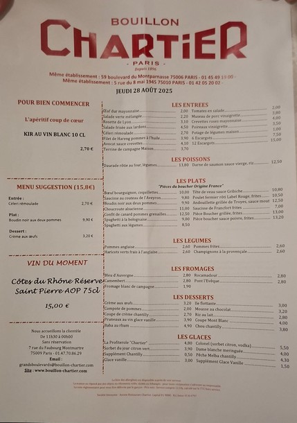 Bouillon Chartier Grands Boulevards