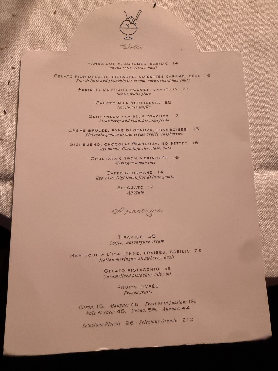 Gigi Paris menu 3