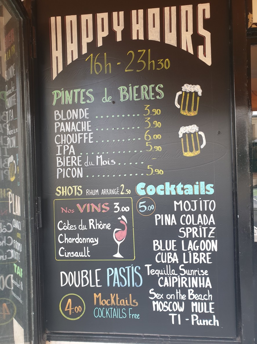 Le Petit Pasteur menu 2
