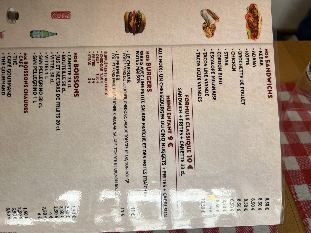 Restaurant Cappadoce menu 2