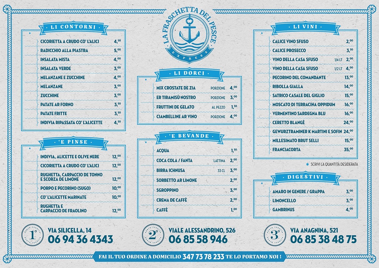 La Fraschetta del Pesce EXPRESS menu 2
