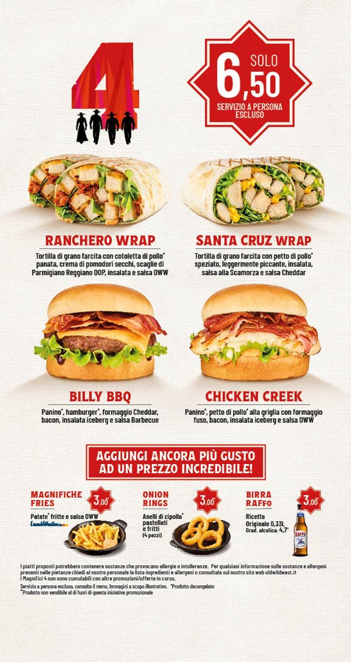 Old Wild West - Roma via Tiburtina 1103 menu 1