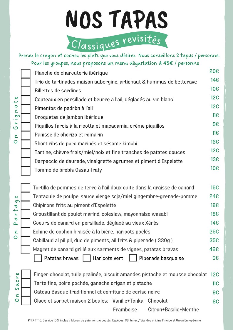 A. Noste menu 1