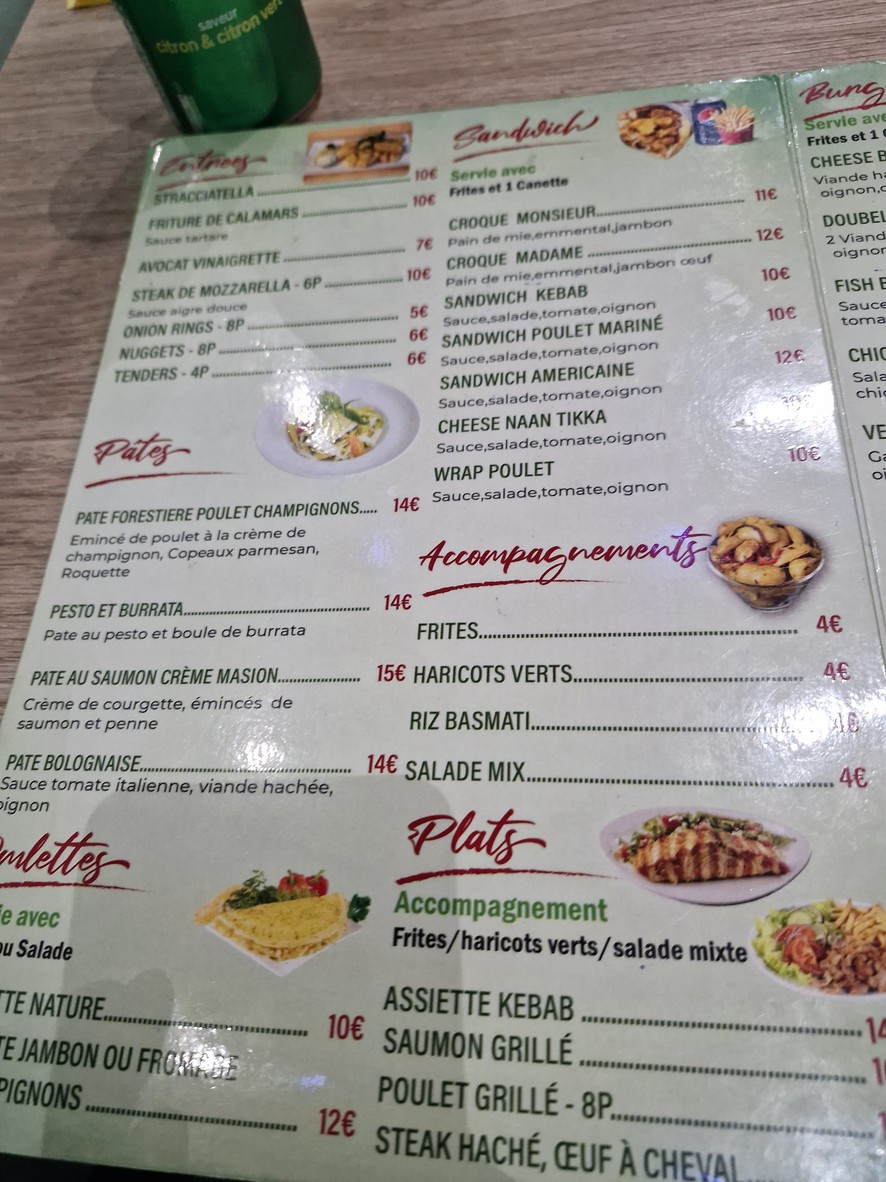 Restaurant Cesar menu 2