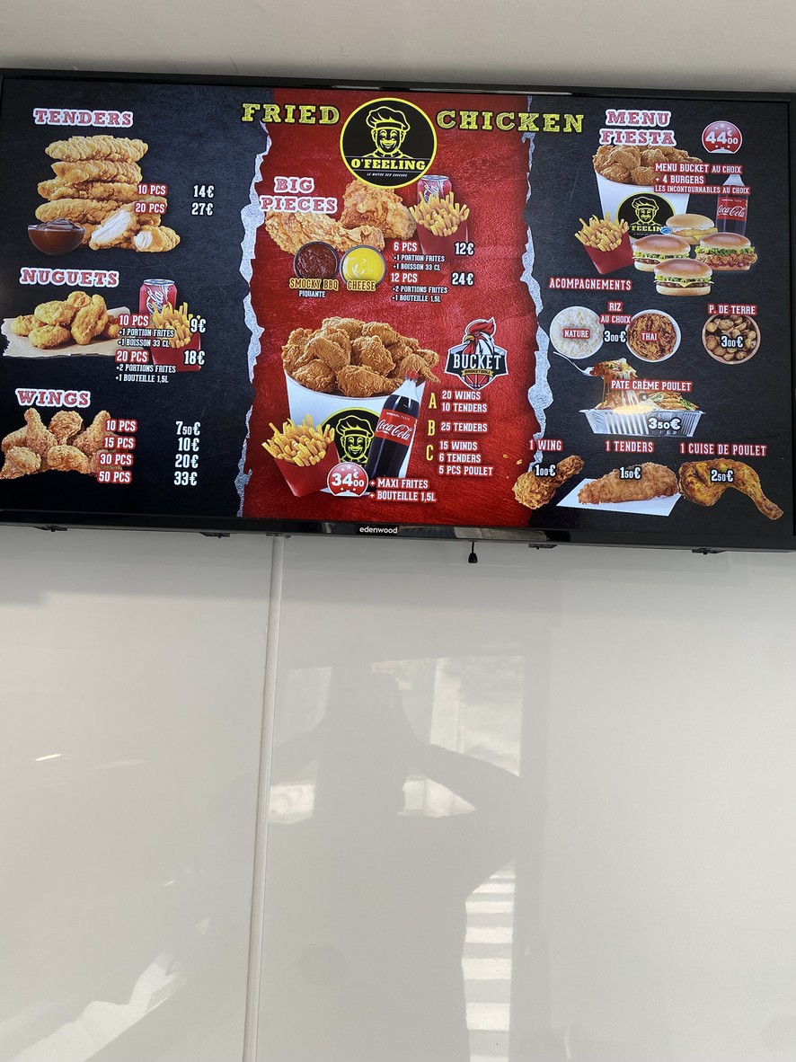 O’feeling menu 3