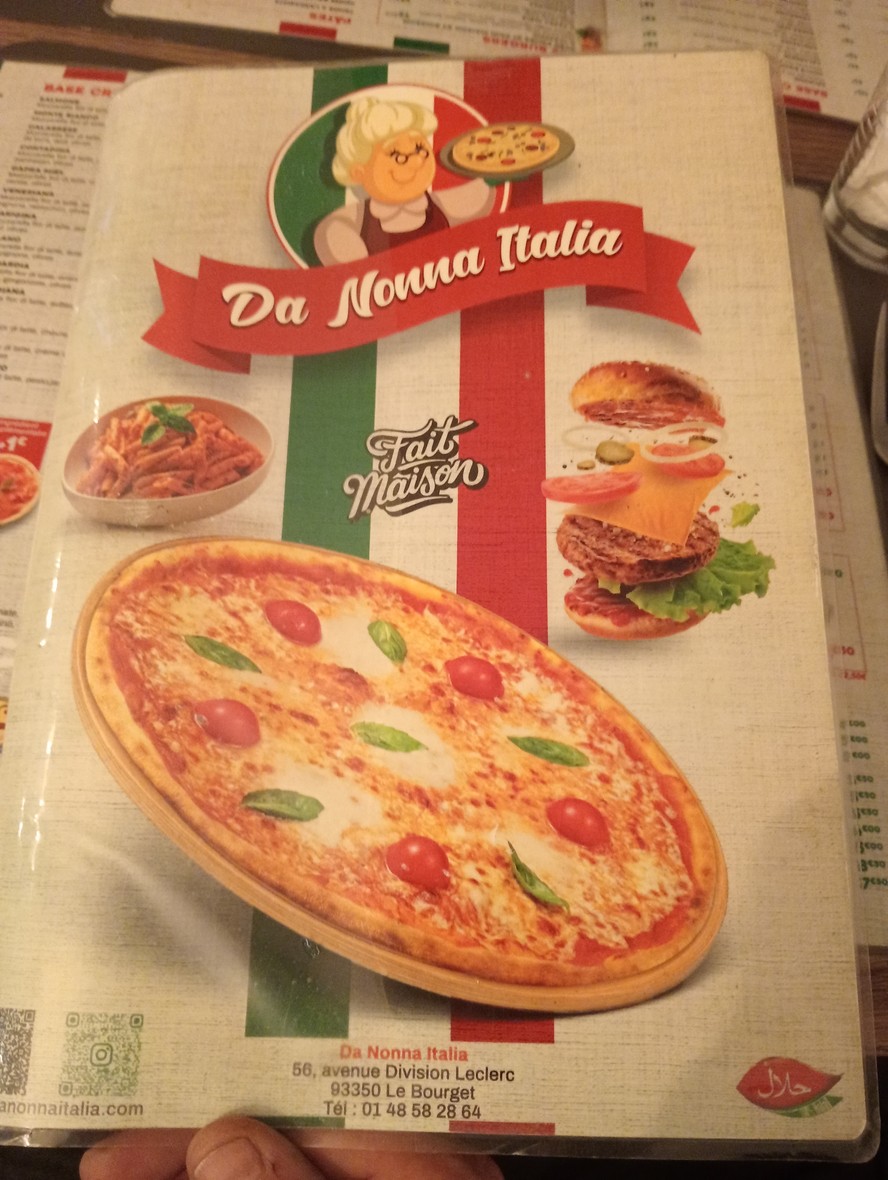 Da Nonna Italia menu 1