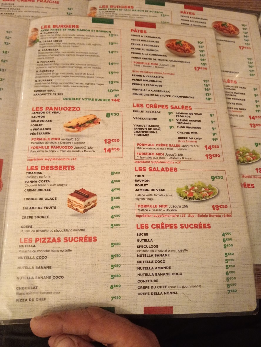 Da Nonna Italia menu 3