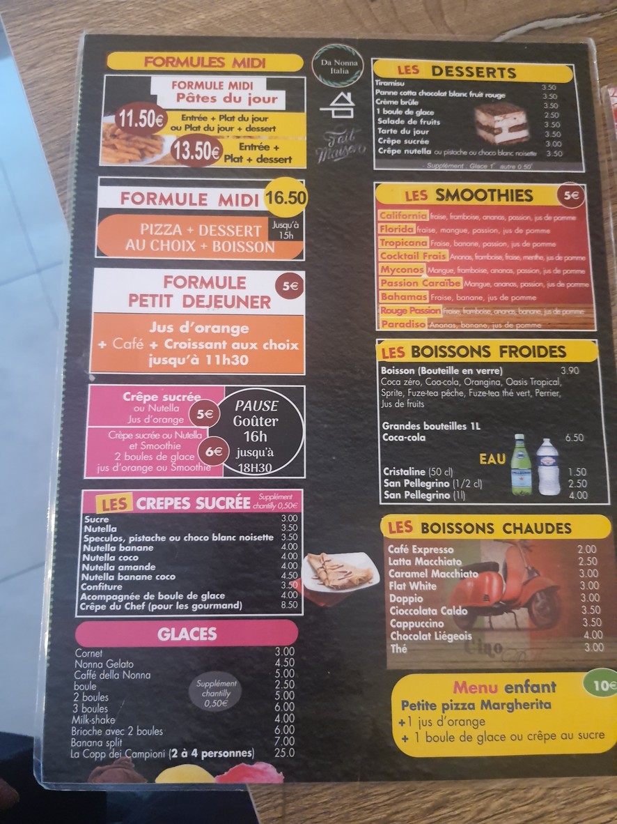 Da Nonna Italia menu 4