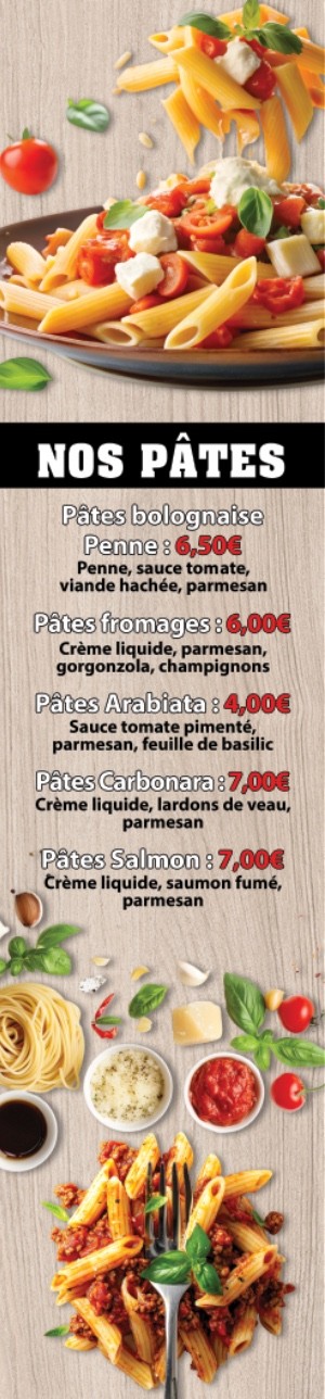 FRENCH GRILL 75 menu 3
