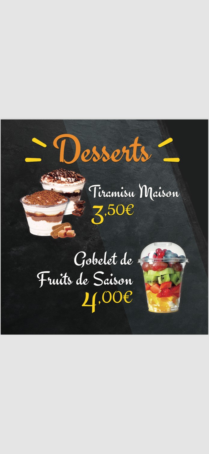 FRENCH GRILL 75 menu 5