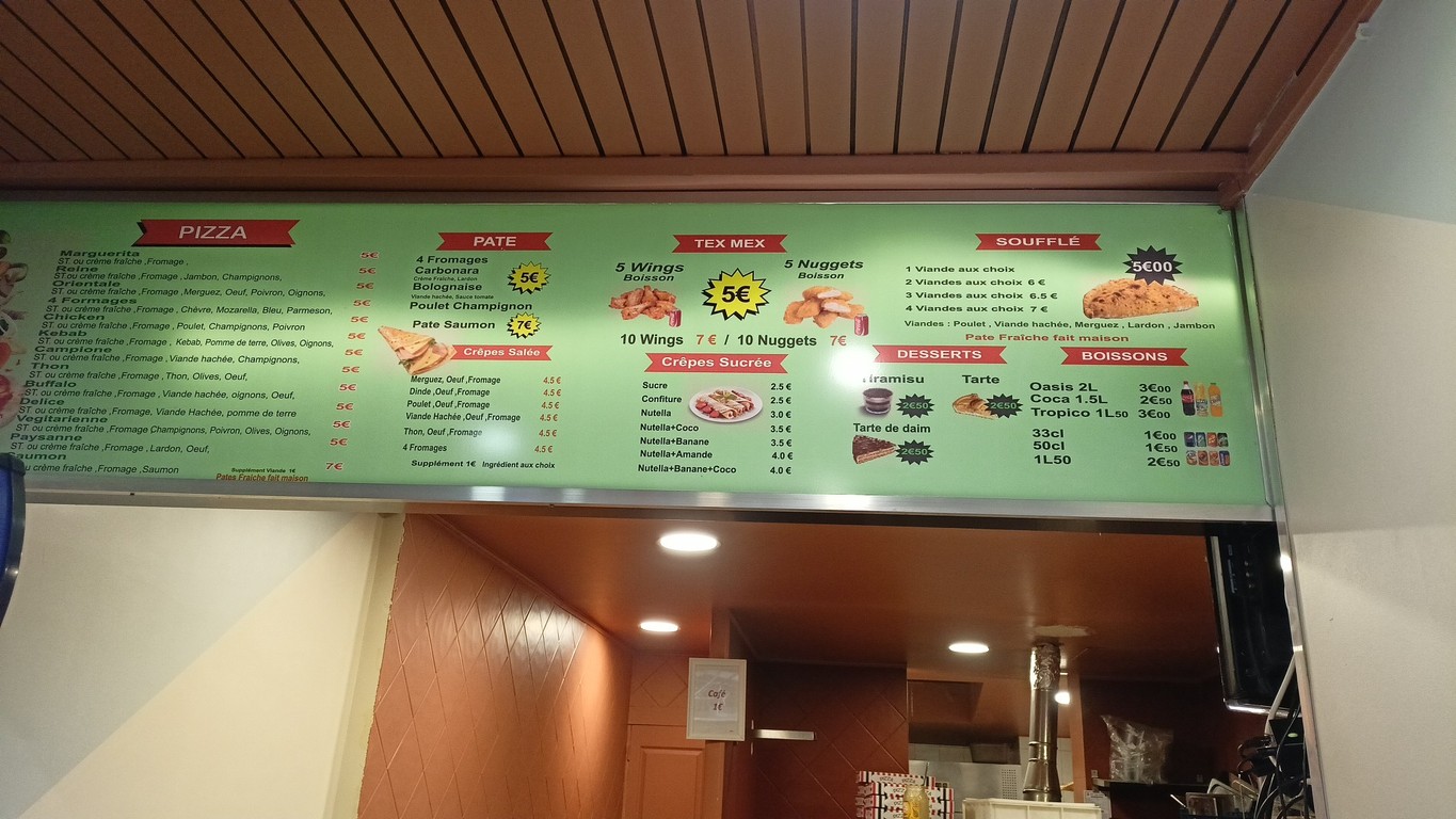 Pizza five ivry menu 1