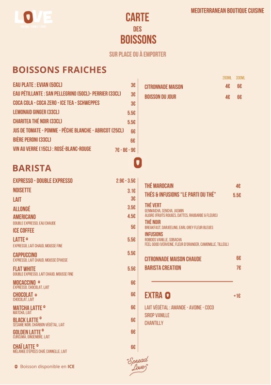 LOVE - FRIENDS FAMILY FOOD menu 2