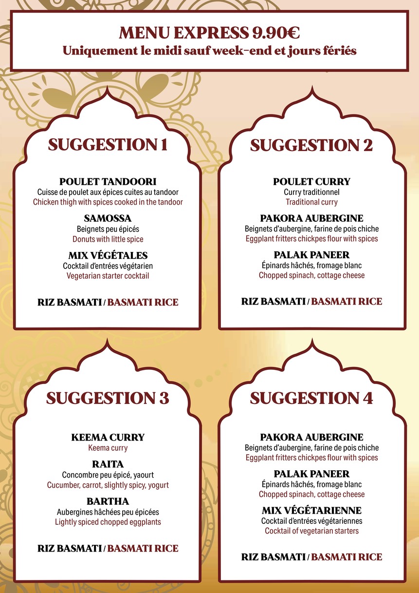 Koh E Noor menu 3