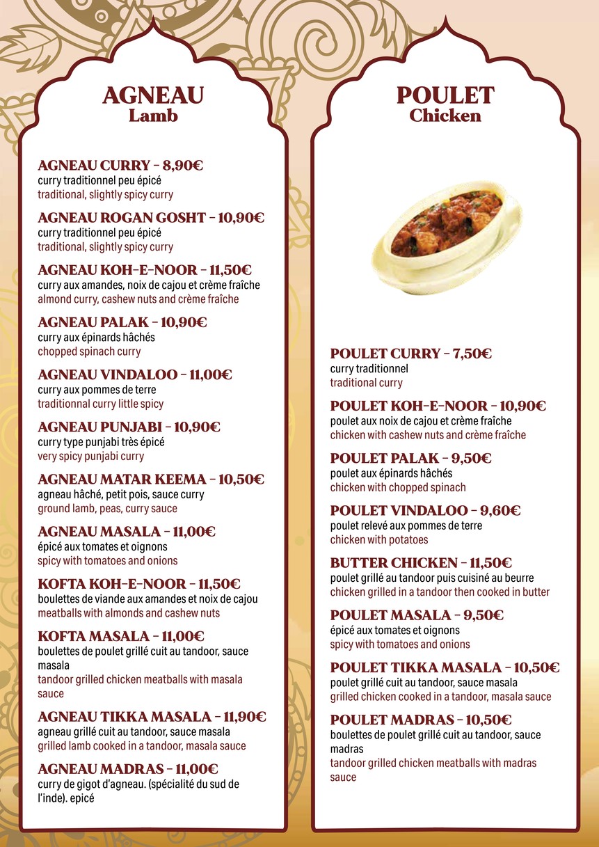 Koh E Noor menu 6