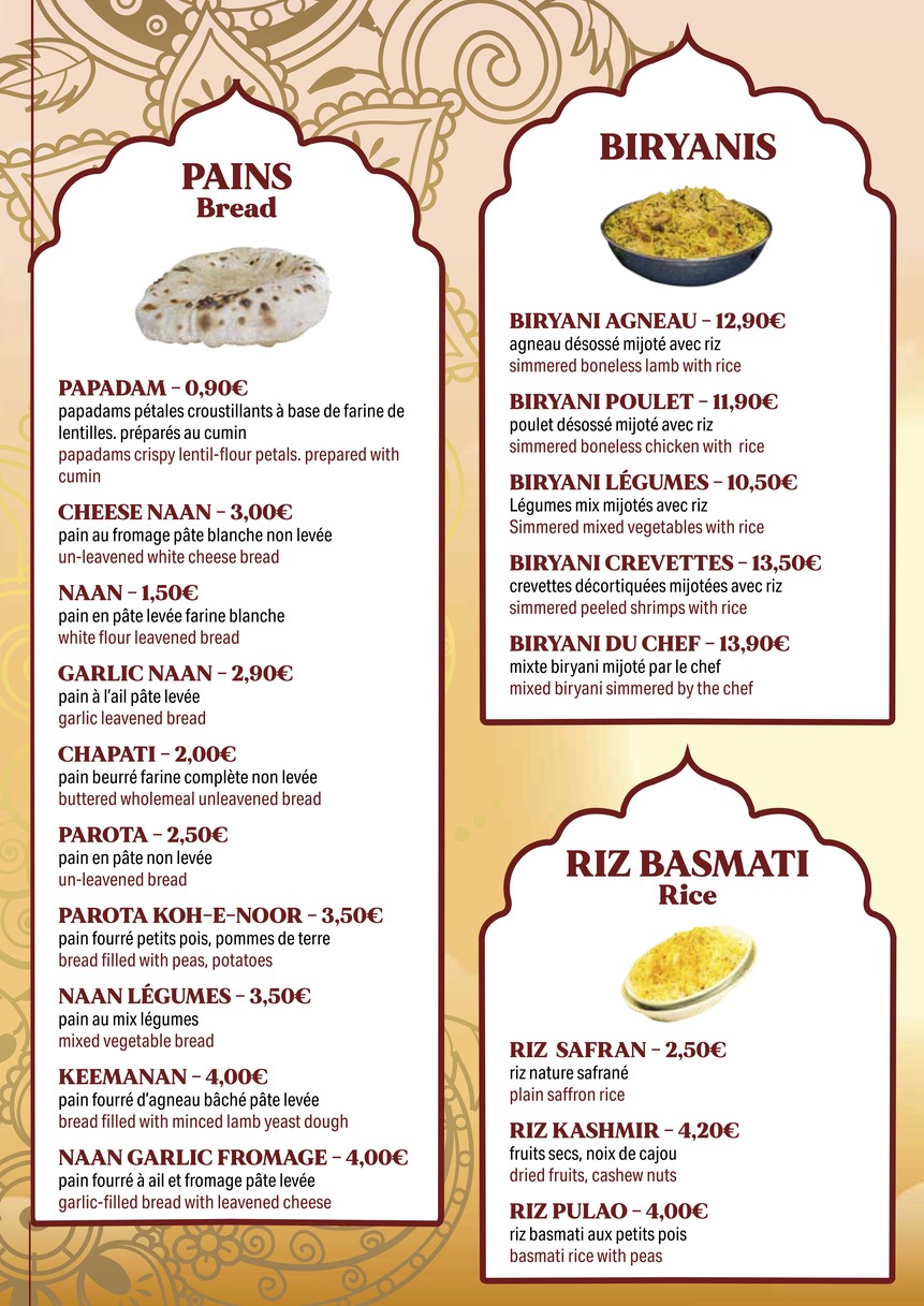 Koh E Noor menu 8
