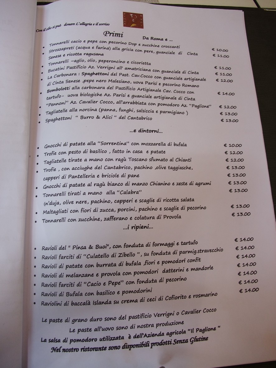 Pinsa e buoi dei...San Giovanni menu 2