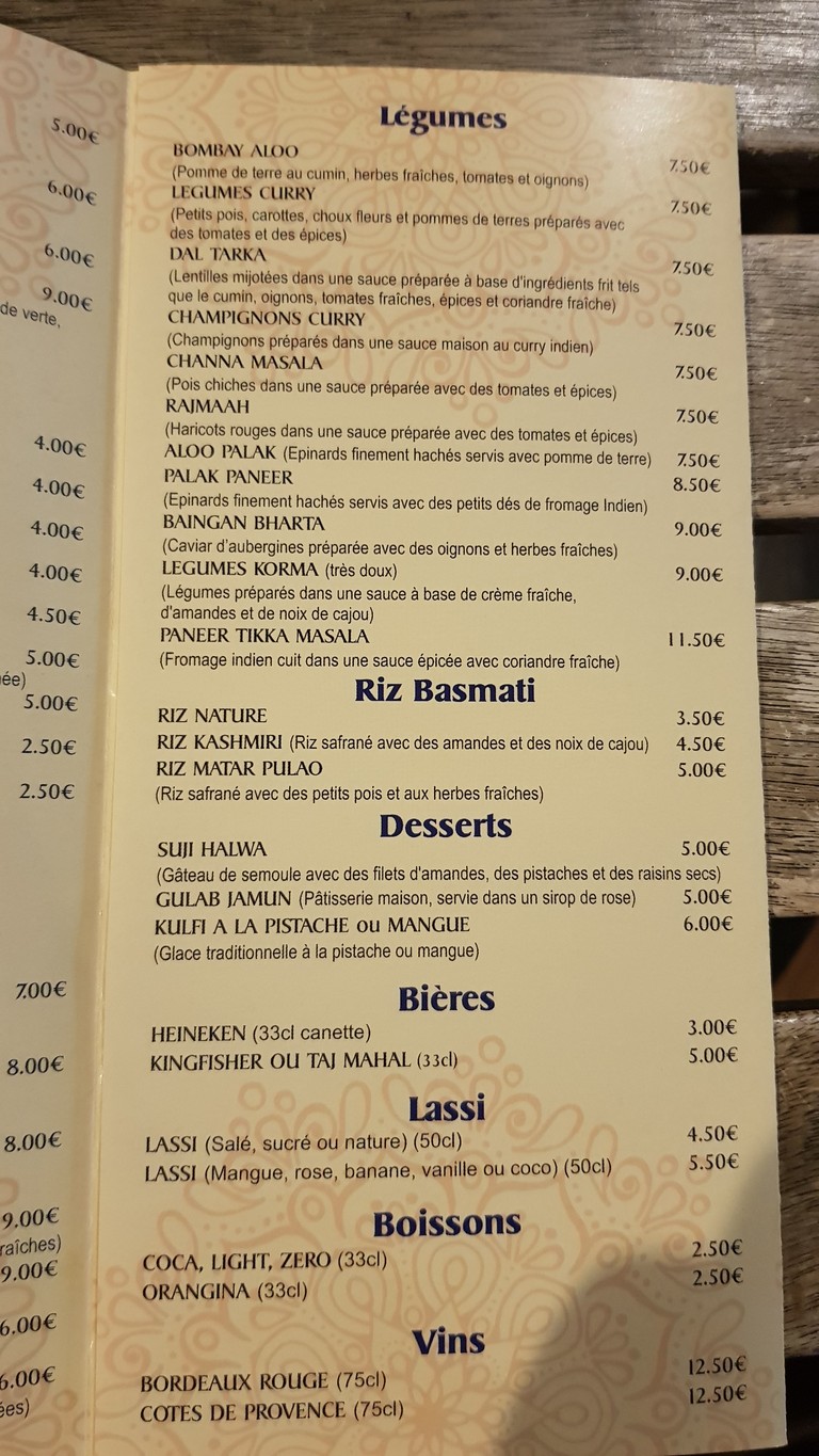 Karma menu 4