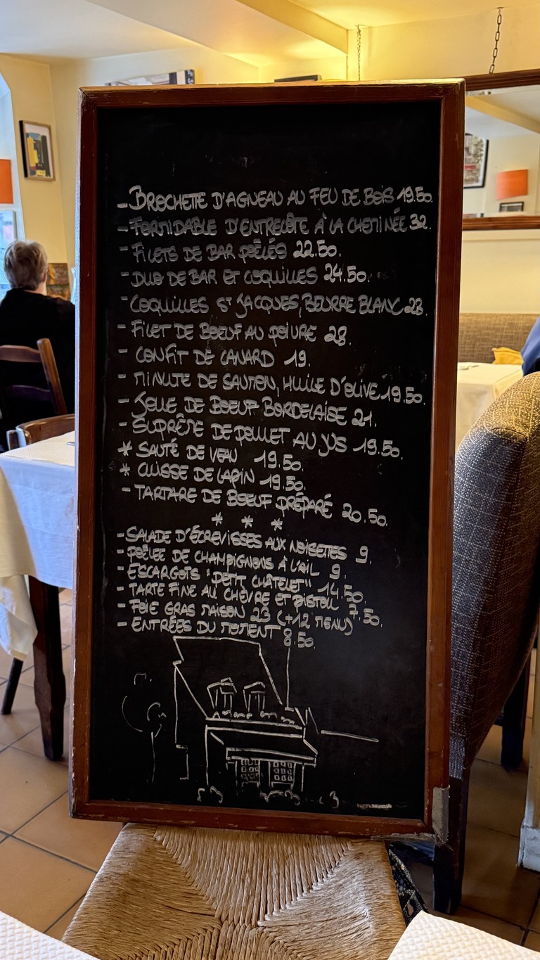 Le Petit Châtelet menu 1