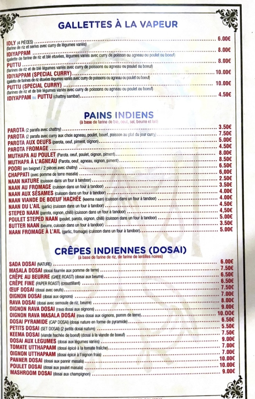 Chettinadu Restaurant menu 3