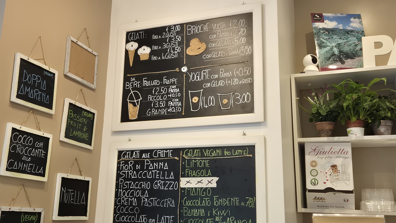 Gelateria Panna & Co - Gelato Naturale Roma menu 1