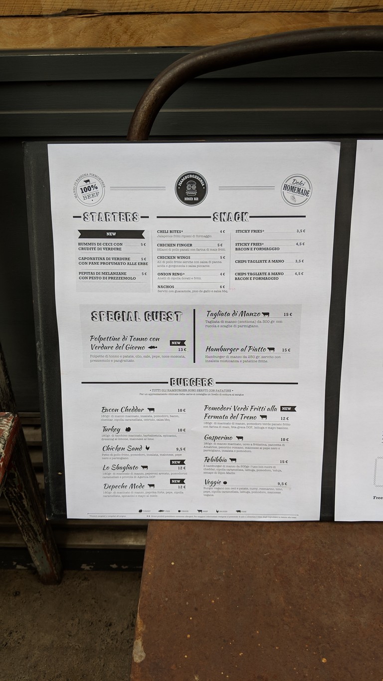 Hamburgeseria Burger Bar menu 2