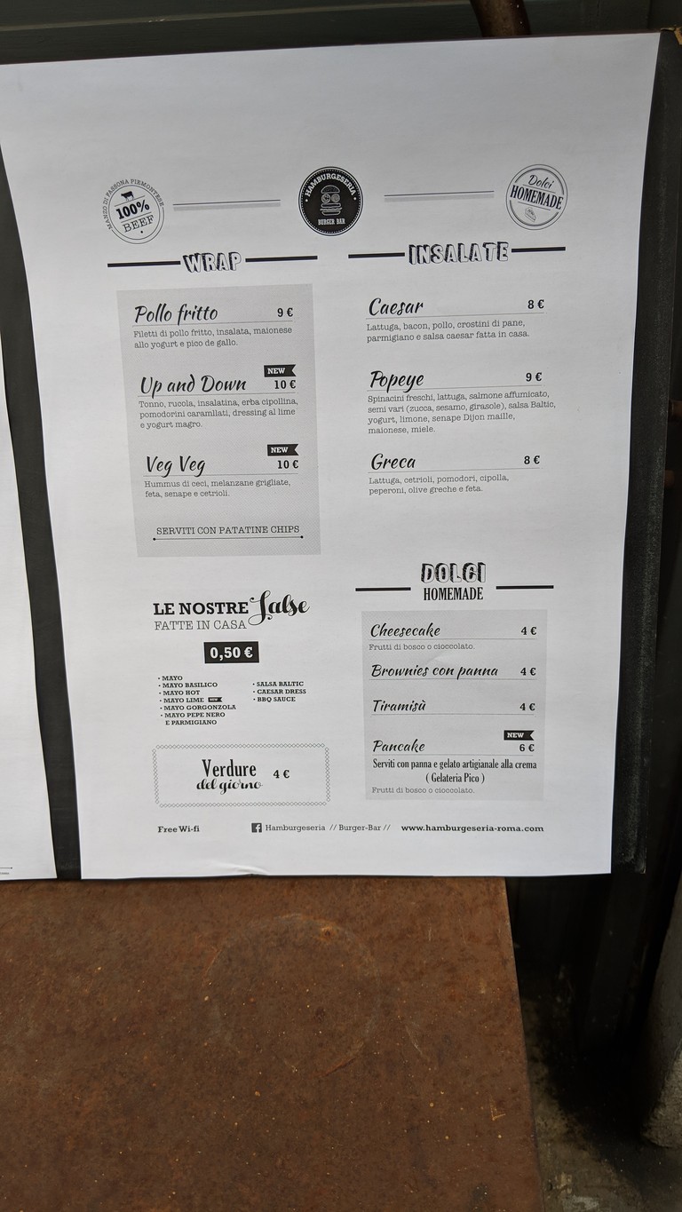 Hamburgeseria Burger Bar menu 3