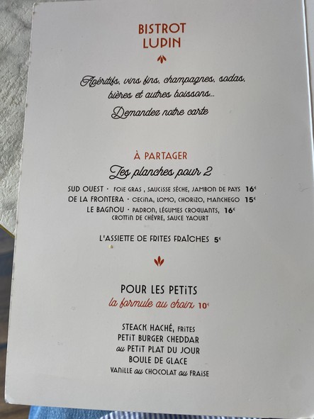 Bistrot Lupin - Bécon les Bruyères