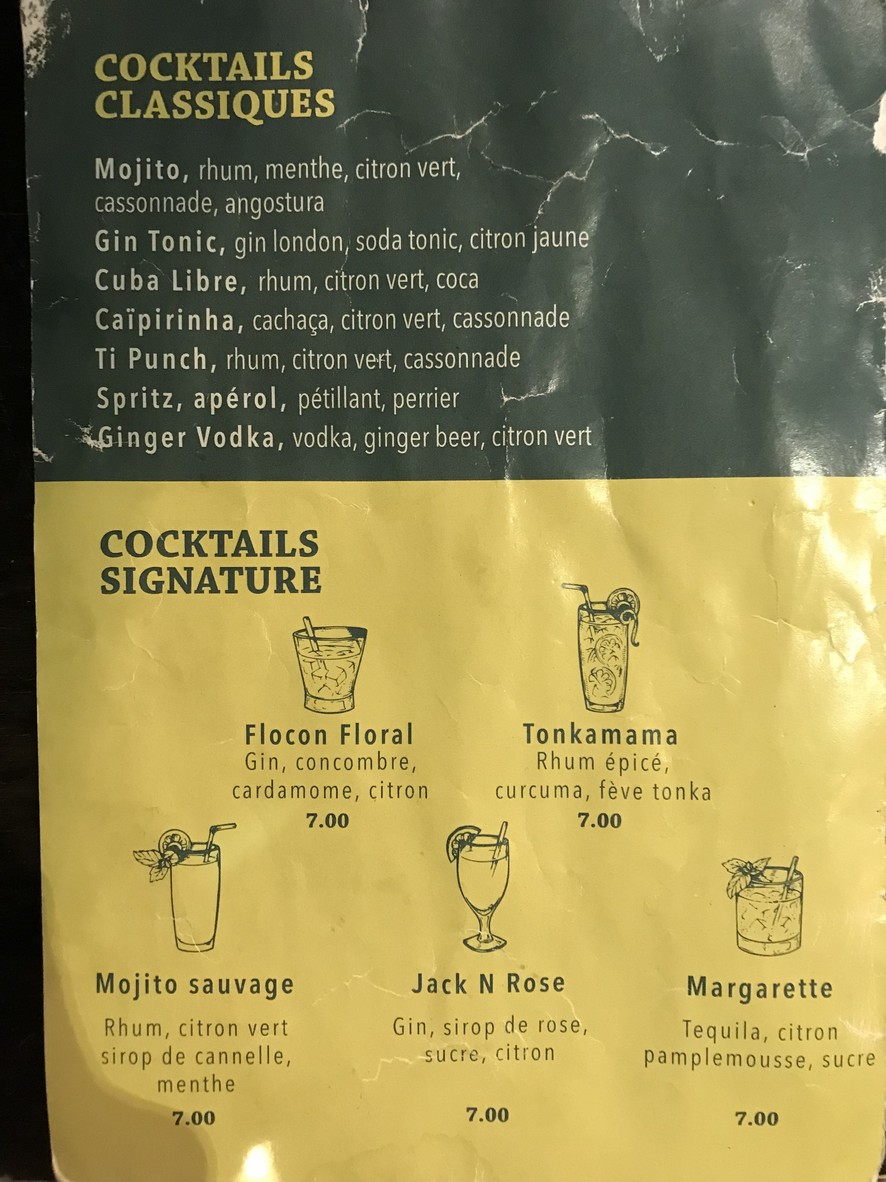 Les Nouveaux Sauvages Montreuil menu 3