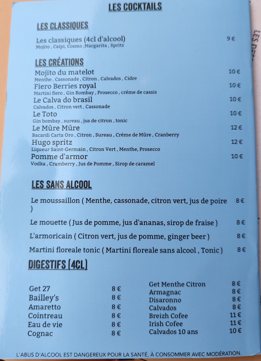 La Cantine Bretonne menu 3