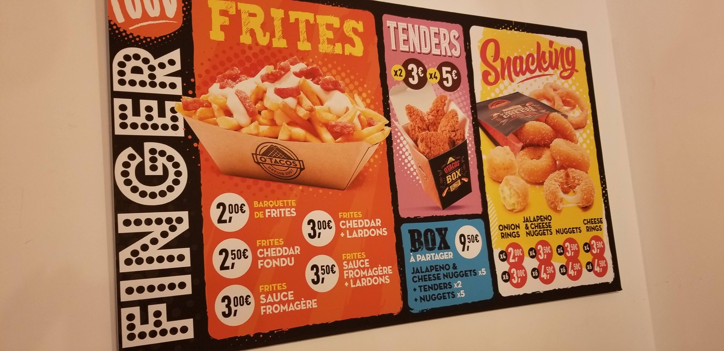 O'Tacos menu 1