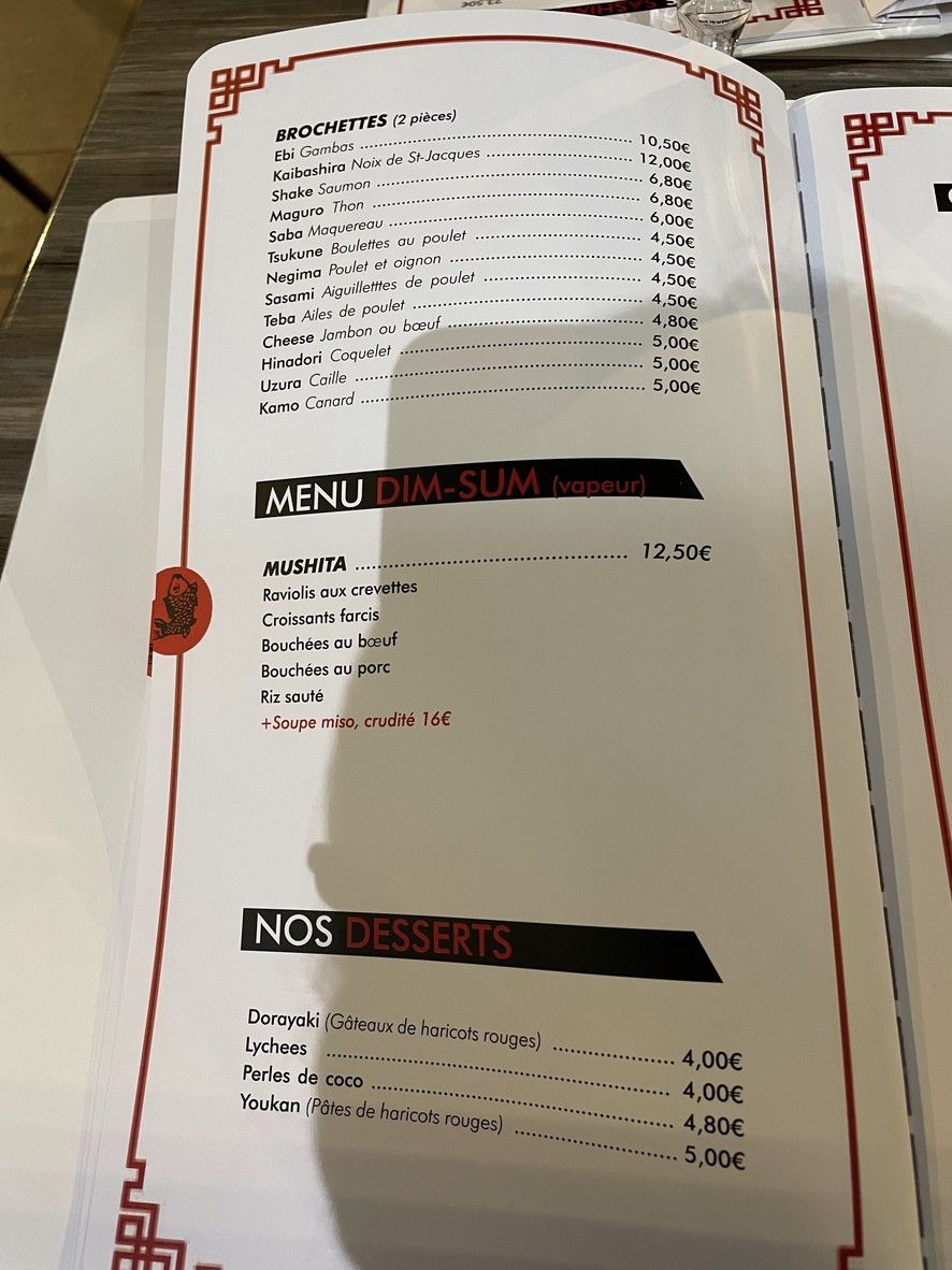 Sakura menu 6