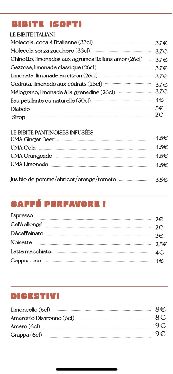 Toscanacci menu 3