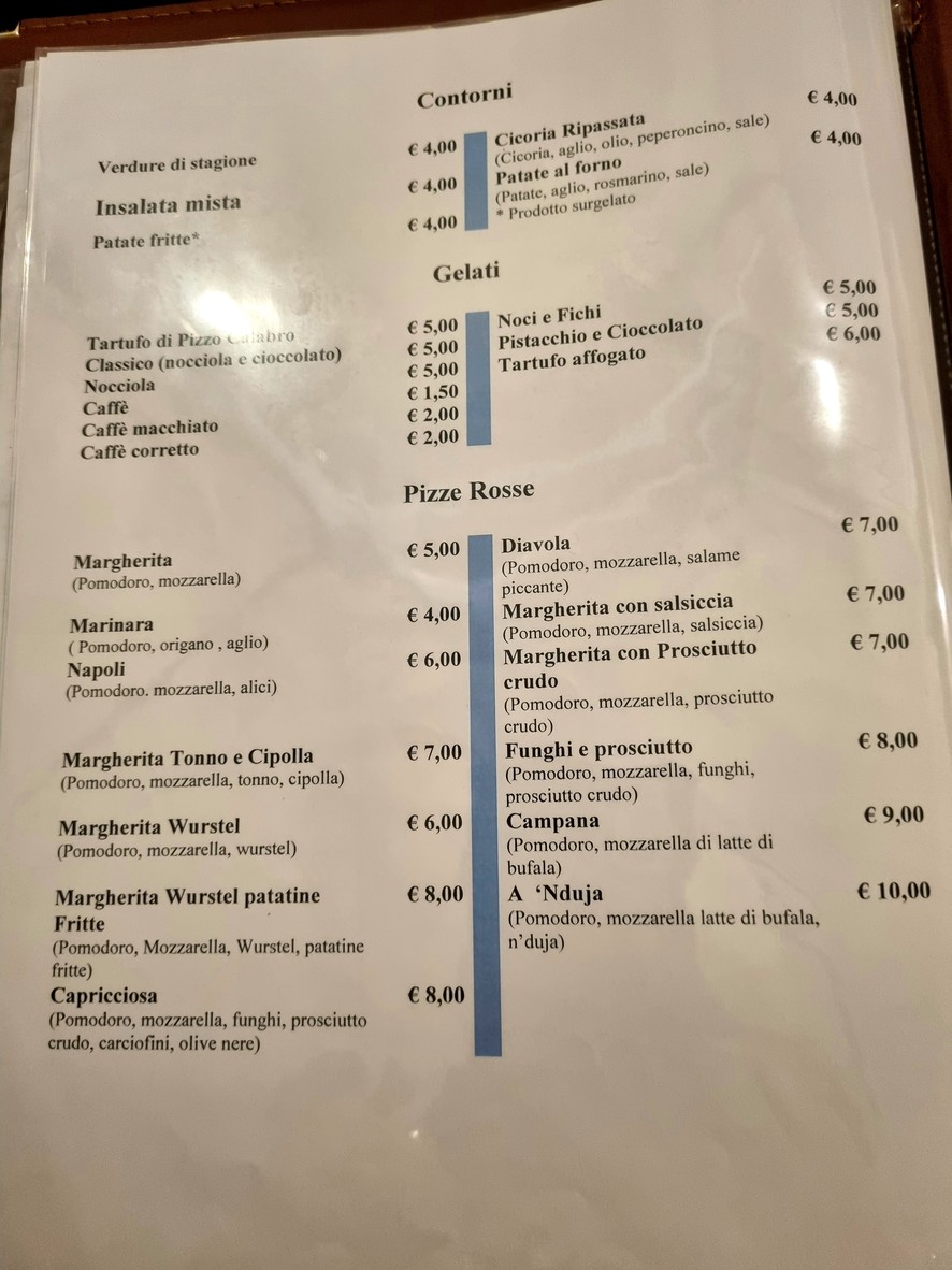 Pizzeria la Casetta menu 5