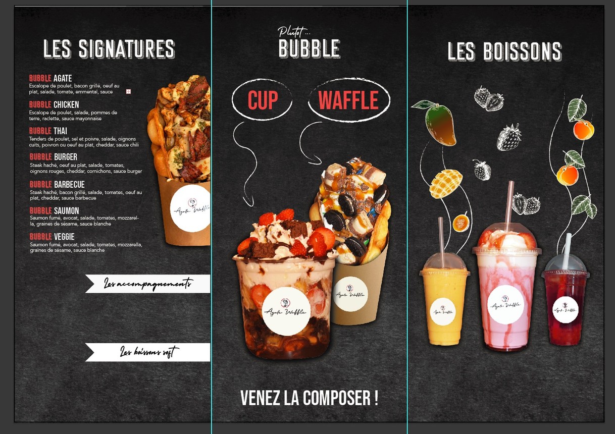 Agate food court , Agate waffle - Agate thai menu 2