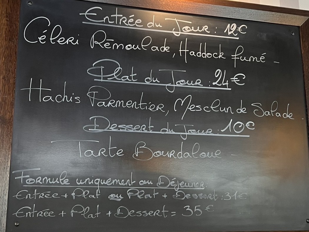 Rosemarie menu 1