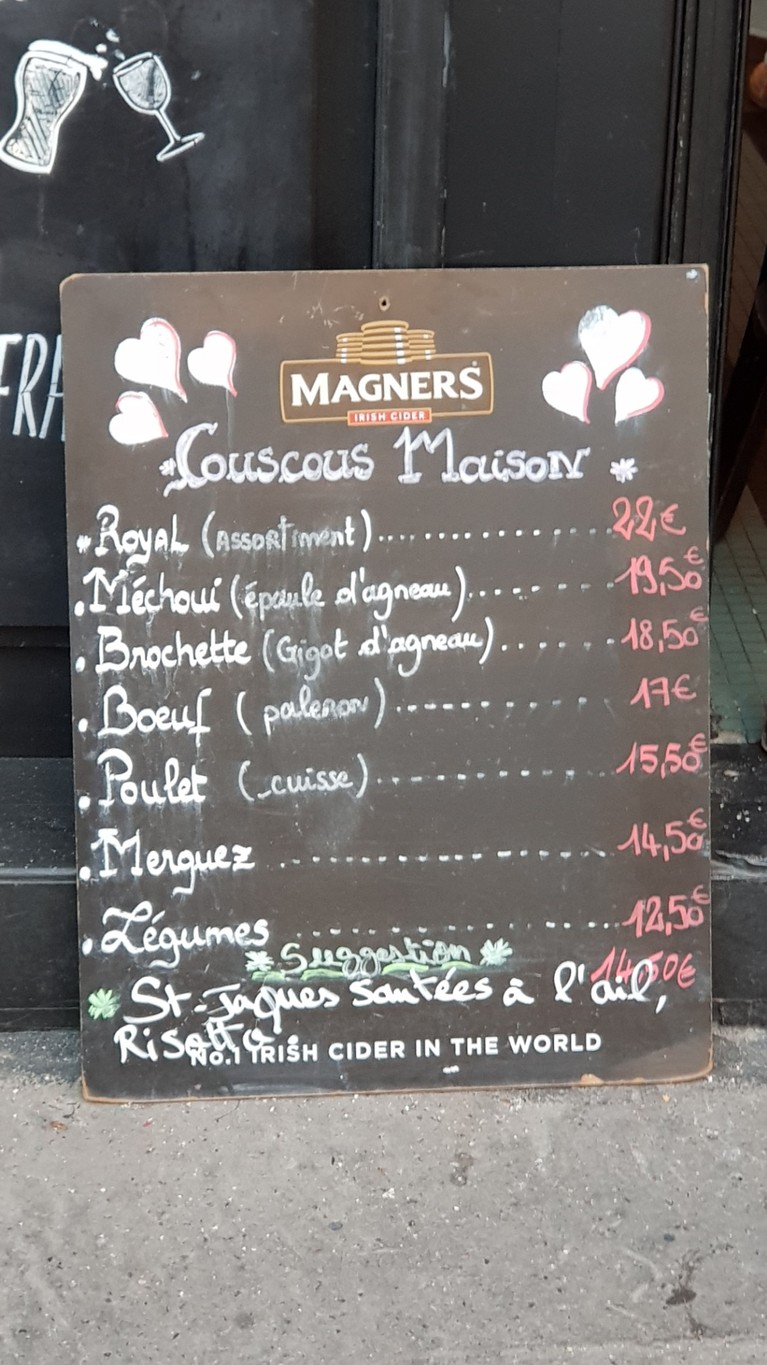 Sap'Heure menu 1