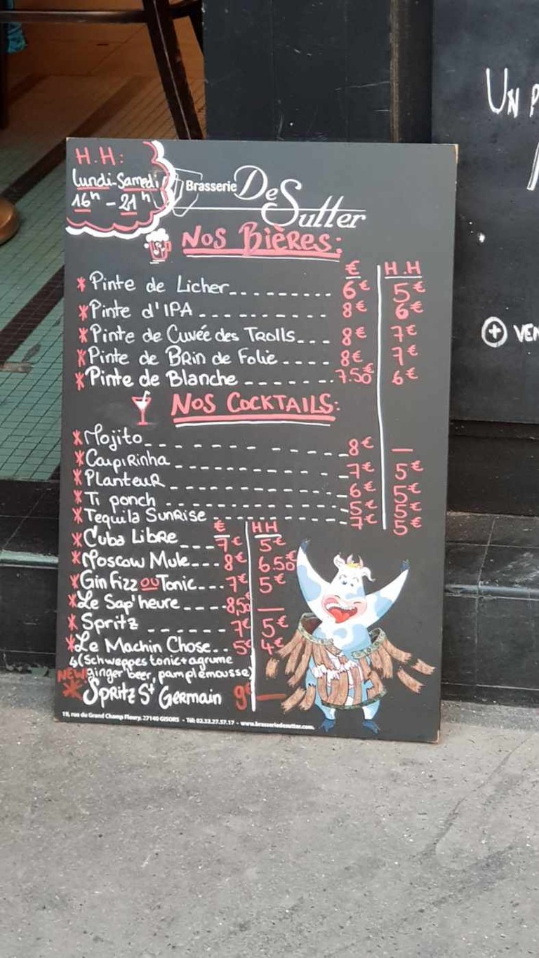 Sap'Heure menu 2