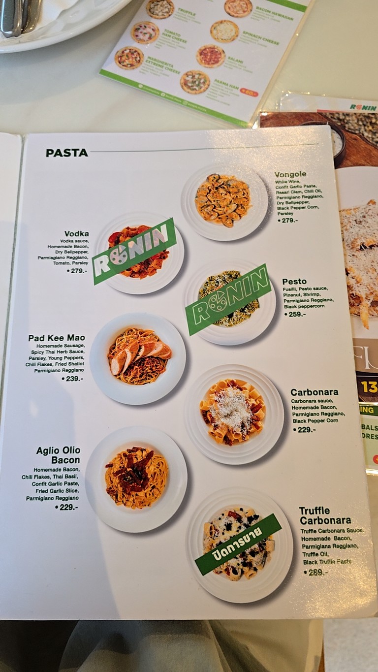 Ronin Pizza Phayathai (Phayathai) menu 2