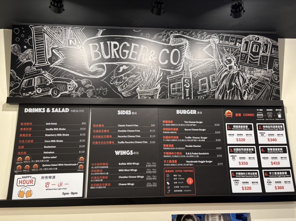 Burger & Co menu 1