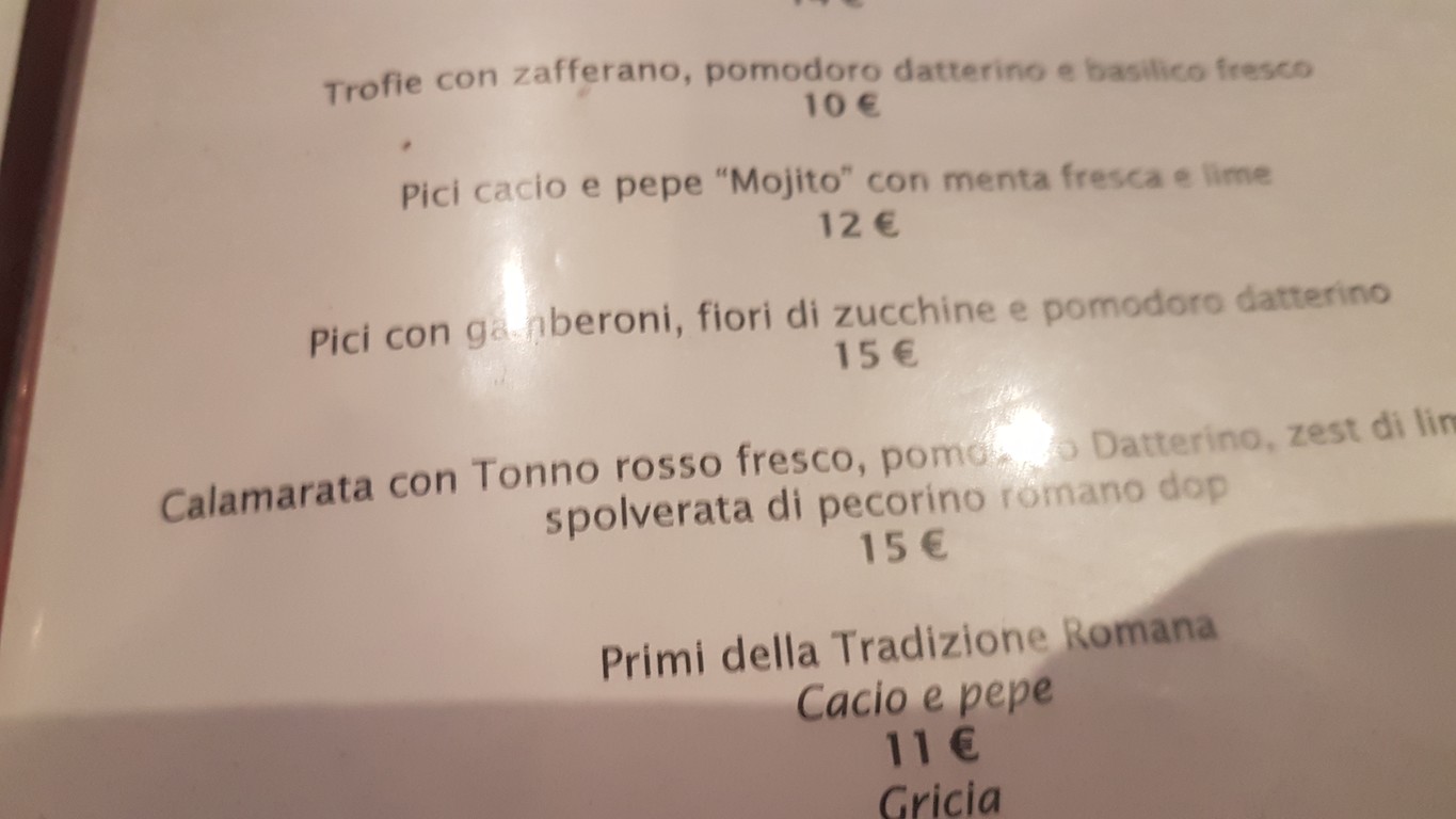 Enoteca Colombo menu 1