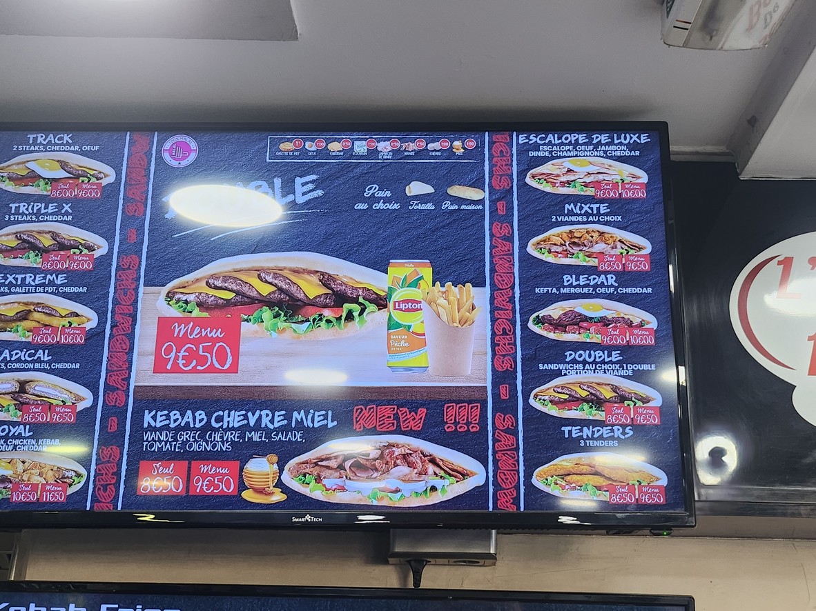 Kebab de Bercy menu 1