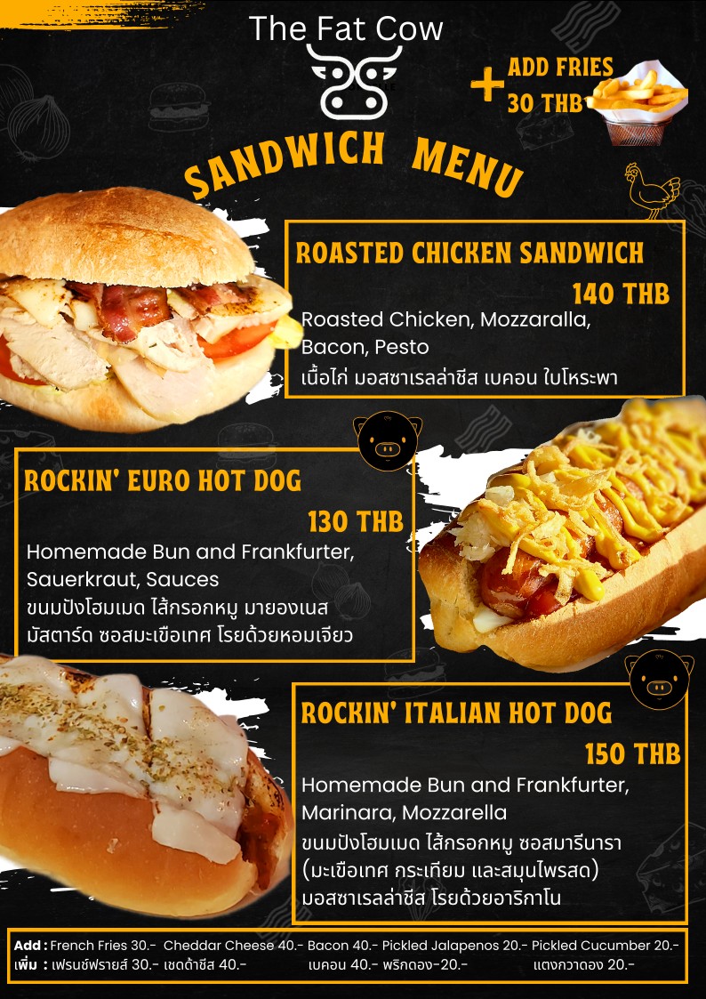 The Fat Cow menu 5